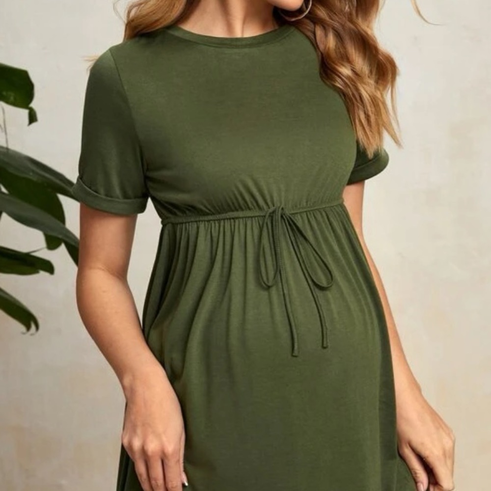 Maternity Cuffed Sleeve Dress - Picture 3 of 6